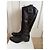 Autre Marque Bottes hautes en cuir noir - vue 3