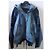 Giacca in denim e maglia Diesel con cappuccio Blu Blu scuro - vista 3