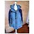 Giacca in denim e maglia Diesel con cappuccio Blu Blu scuro - vista 4