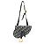 Dior Borsa cintura Mini Saddle Oblique Jacquard Nero Blu Beige - vista 3