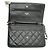 Chanel Classic Matelassé Wallet-on-Chain aus Lammleder Schwarz Bordeaux - Ansicht 11