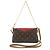 Louis Vuitton Pochette Monogram Pallas Cherry 2-Way Marron Rouge