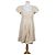 Vestido corto de lino JC De Castelbajac con rayas doradas