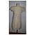 Vestido corto de lino JC De Castelbajac con rayas doradas - vista 5