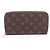 Cartera Zippy Louis Vuitton Castaño