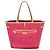 Borsa Tote Louis Vuitton Neverfull Inside Out MM Monogram Marrone Rosa - vista 5