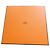 Hermès Mini Kelly II Orange Box Weiß