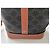 Céline Saco balde toile triomphe modelo pequeno Marrom Monograma - vista 5