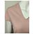 Gucci T-shirt gola V em algodão rosa - vista 5