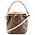 Noe LOUIS VUITTON - Borsa a tracolla Noé Nano Louis Vuitton in tela monogram coated Marrone