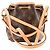 Noe LOUIS VUITTON - Borsa a tracolla Noé Nano Louis Vuitton in tela monogram coated Marrone - vista 3