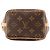 Noe LOUIS VUITTON - Borsa a tracolla Noé Nano Louis Vuitton in tela monogram coated Marrone - vista 4