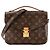 LOUIS VUITTON - Borsa a tracolla Métis Louis Vuitton in tela monogram recubierta Marrone