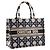 DIOR - Borsa shopper BookTote media Dior in tela grigia e blu - vista 2