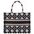DIOR - Borsa shopper BookTote media Dior in tela grigia e blu - vista 3