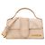 JACQUEMUS - Borsa a tracolla Bambino Jacquemus in camoscio grigio