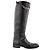 HERMÈS - Botas Jumping Hermès en cuero liso negro (T37,5) - vista 2