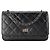 CHANEL - Borsa a tracolla Wallet On Chain 2.55 in pelle stropicciata nera Nero