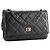 CHANEL - Borsa a tracolla Wallet On Chain 2.55 in pelle stropicciata nera Nero - vista 2