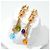 Orecchini Bulgari B.Zero1 Allegra Oro Giallo 750/18K Pavé di Diamanti & Pietre Preziose Multicolore D'oro - vista 2