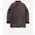 Abrigo de cuero y piel de oveja Rick Owens Sample Castaño - vista 2