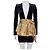 Abito Peplum Oro Alexandre Vauthier NWOT Sz.36 Usato