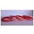 Set de brazaletes rígidos Chanel ROUGE COCO Rosa Roja Naranja - vista 2