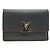 Louis Vuitton Bicolor Leather Capucines Taurillon Compact Wallet Black