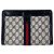 Gucci Vintage Blue Canvas Monogram GG Supreme Web Ophidia Clutch Blau - Ansicht 3