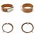 Hermès Hermes Collier de Chien 24 Bracciale in Pelle Tan T3 Metallo Argentato Beige - vista 6