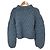Autre Marque AK+1 Aran-Wollstrickpullover Braun Hellblau