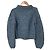 Autre Marque AK+1 Aran-Wollstrickpullover Braun Hellblau - Ansicht 2