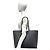 Yves Saint Laurent Shopping Bag aus grauem Leder - Ansicht 2