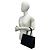Loewe Vintage Mini Tote Bag aus Kalbsleder mit eingraviertem Logo Schwarz - Ansicht 2