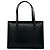 Loewe Vintage Mini Tote Bag aus Kalbsleder mit eingraviertem Logo Schwarz - Ansicht 3