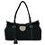 Borsa Tote Prada in nylon Tessuto Pocono e pelle con logo triangolare Nero
