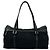 Borsa Tote Prada in nylon Tessuto Pocono e pelle con logo triangolare Nero - vista 3