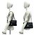 Borsa a tracolla Chanel Matelassé Double Flap Nero - vista 2