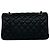 Borsa a tracolla Chanel Matelassé Double Flap Nero - vista 3