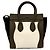 Céline Celine Luggage Micro Logo Handtasche aus Wildleder Braun Roh Marineblau - Ansicht 3