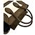 Céline Celine Luggage Micro Logo Handtasche aus Wildleder Braun Roh Marineblau - Ansicht 4