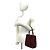 Borsa Cartier Happy Birthday con logo impresso Bordò - vista 2