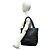 Sac Tote Chanel Coco en agneau avec pompons et franges Noir - vue 2