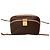 Céline Celine Vintage Logo Schultertasche aus Leder mit Ring-Hardware Braun