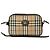 Burberry Vintage Nova Check Pattern Schultertasche Braun Beige