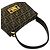 Borsa a tracolla Fendi Zucca FF Pattern in tela e pelle Marrone Nero - vista 4