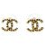 Orecchini a lobo Chanel Coco Mark placcati in oro D'oro