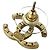 Orecchini a lobo Chanel Coco Mark placcati in oro D'oro - vista 3