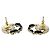 Chanel Coco Mark Motif vergoldete Stecker-Ohrringe Golden - Ansicht 5