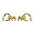 Chanel Coco Mark vergoldete Stecker-Ohrringe Golden - Ansicht 4